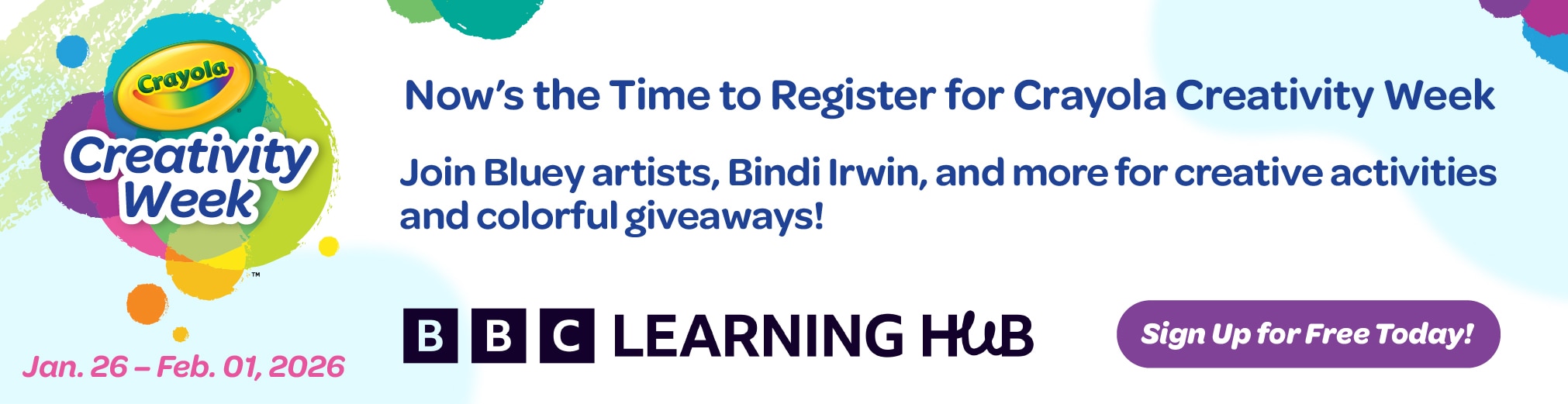 register for crayola creativity week